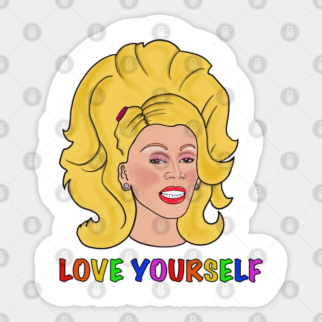 Love yourself Sticker by RenzArt